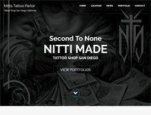 Tablet Screenshot of nittistattoo.com